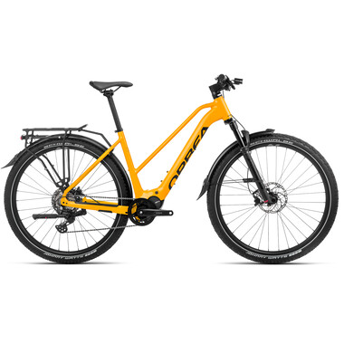 ORBEA KEMEN MID SUV 30 TRAPEZ Electric Trekking Bike Yellow 2023 0